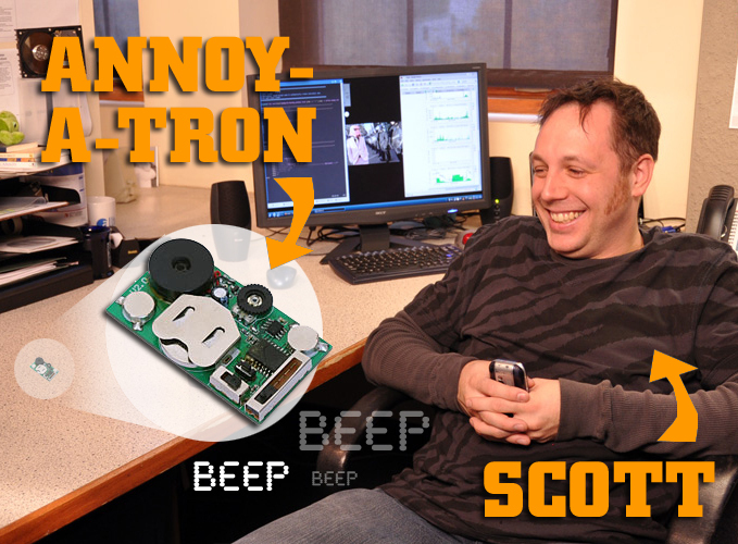 Annoy-a-tron Prank Device - Drive Your Co-workers Mad